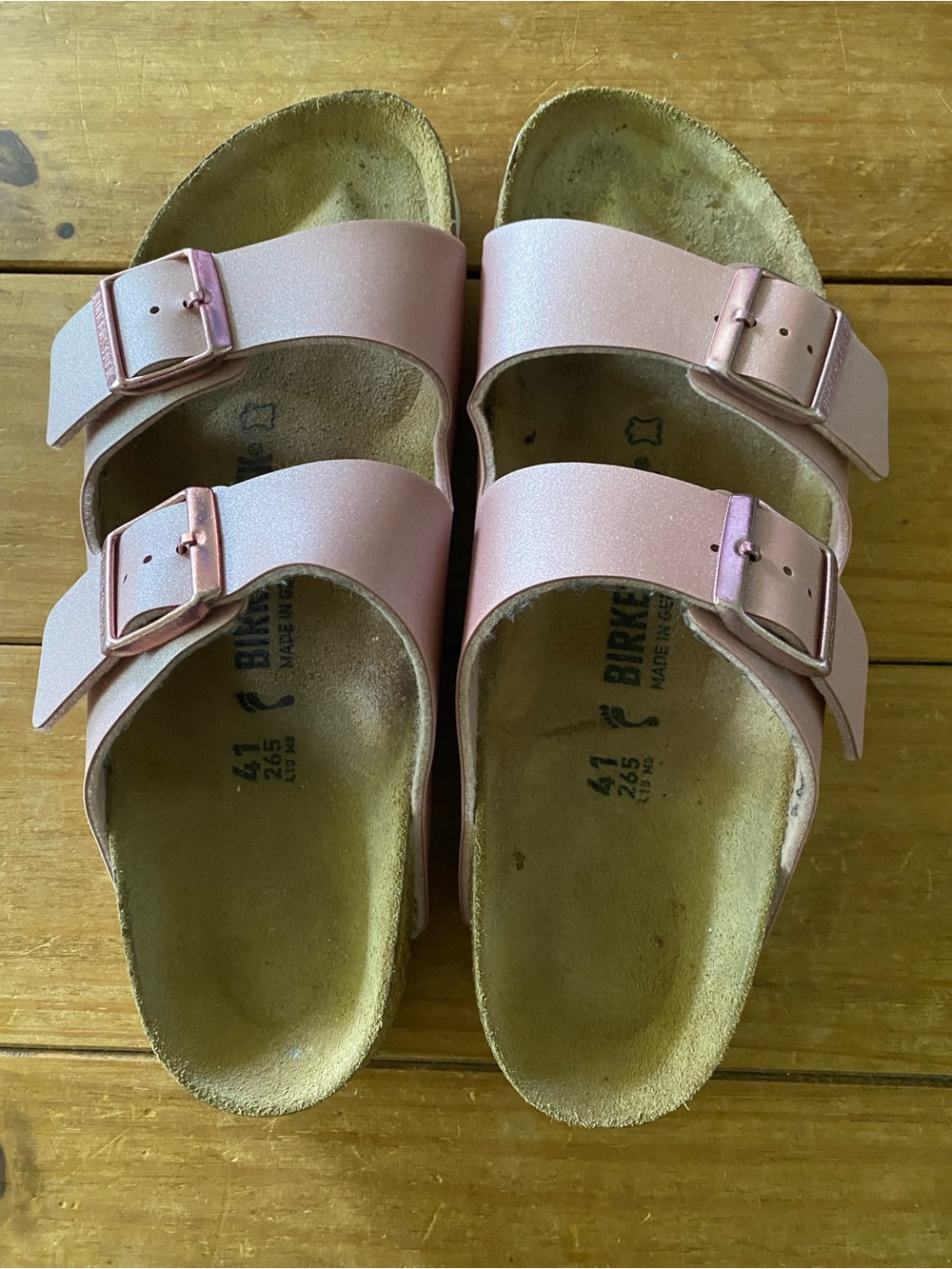 Birkenstock Arizona- Icy Metallic Old Rose